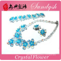 Unique Wedding Flower Crystal Bouquet Jewelry Luxury Crystal Flower Jewelry